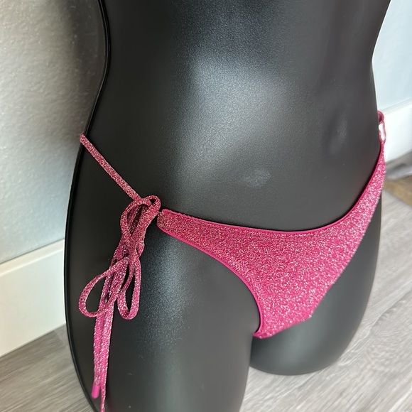 Grape sparkle string triangl bathing suits bottom - Picture 2 of 9